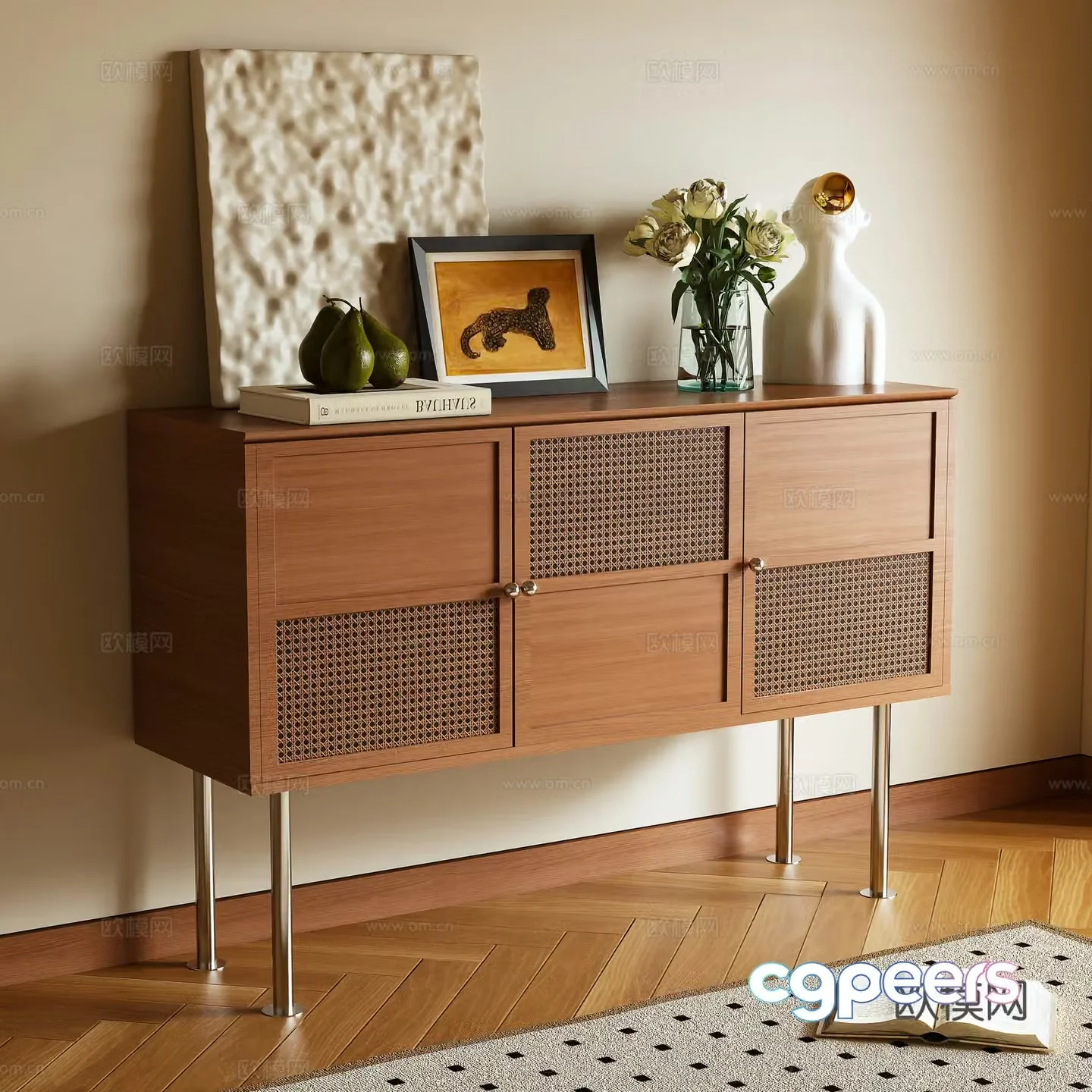 Log Wind Entrance Cabinet 3D Model