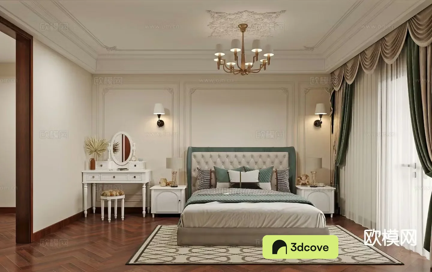 American style bedroom master bedroom