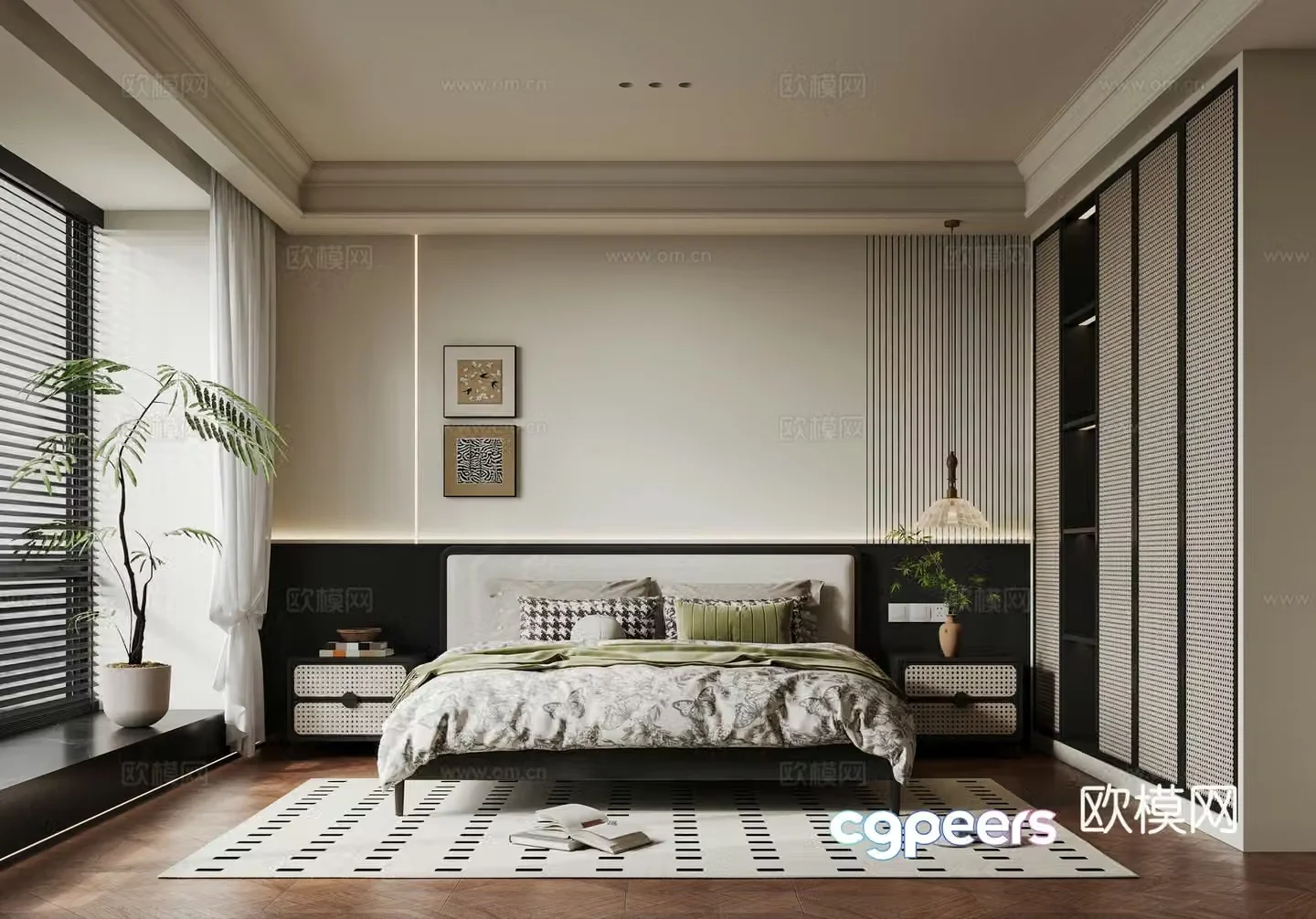 French medieval bedroom 3d model