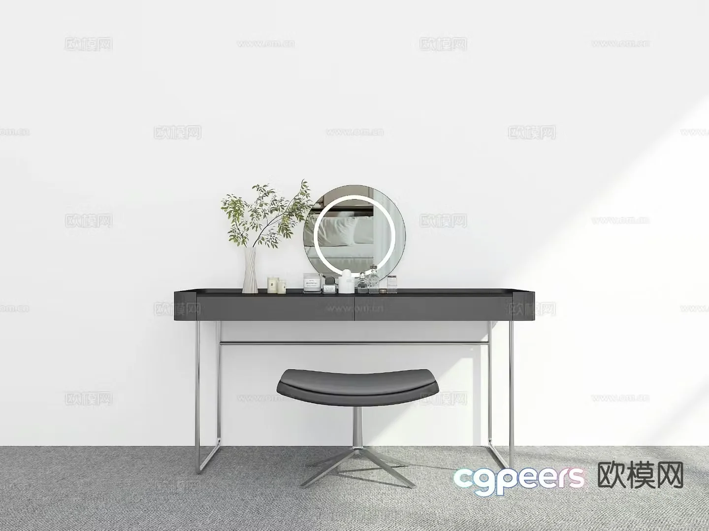 Modern dressing table 3d model