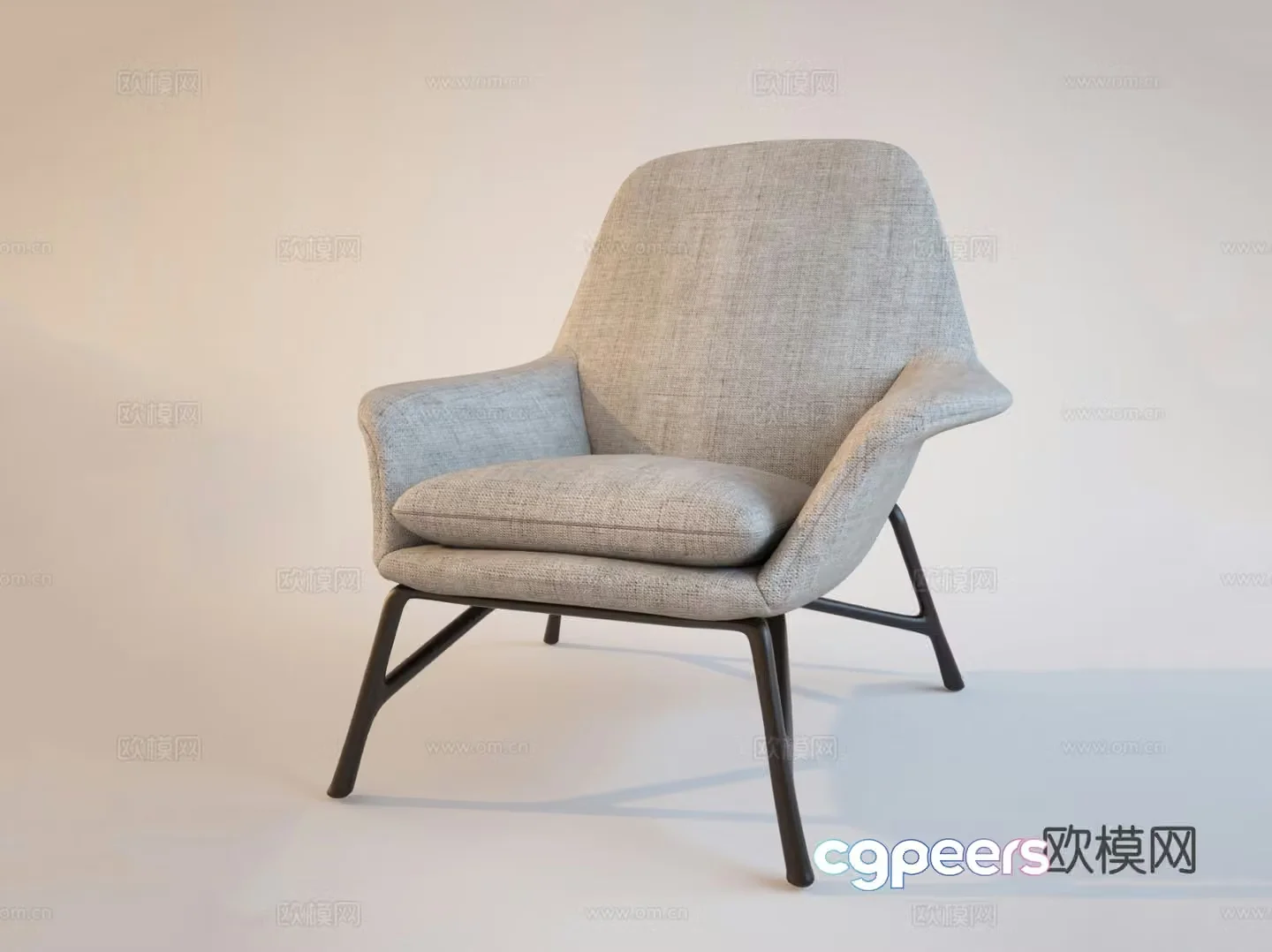 Modern armchair lounge chair 3d model