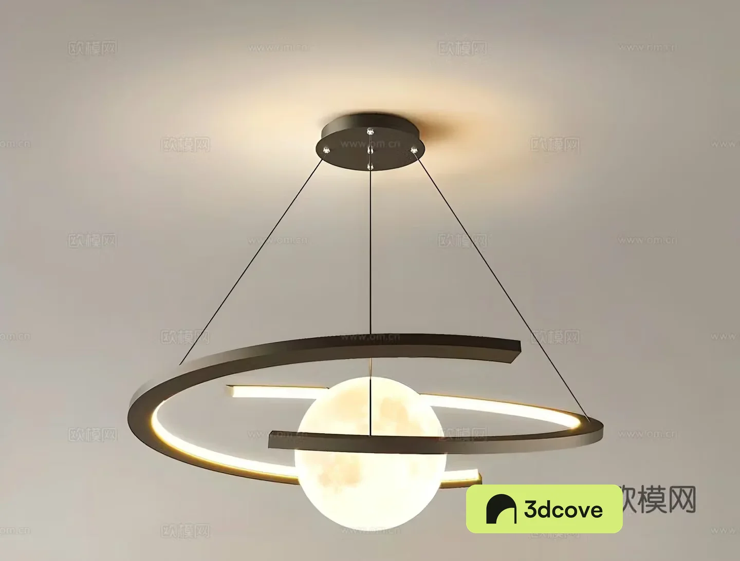 Modern ring chandelier decorative lamp