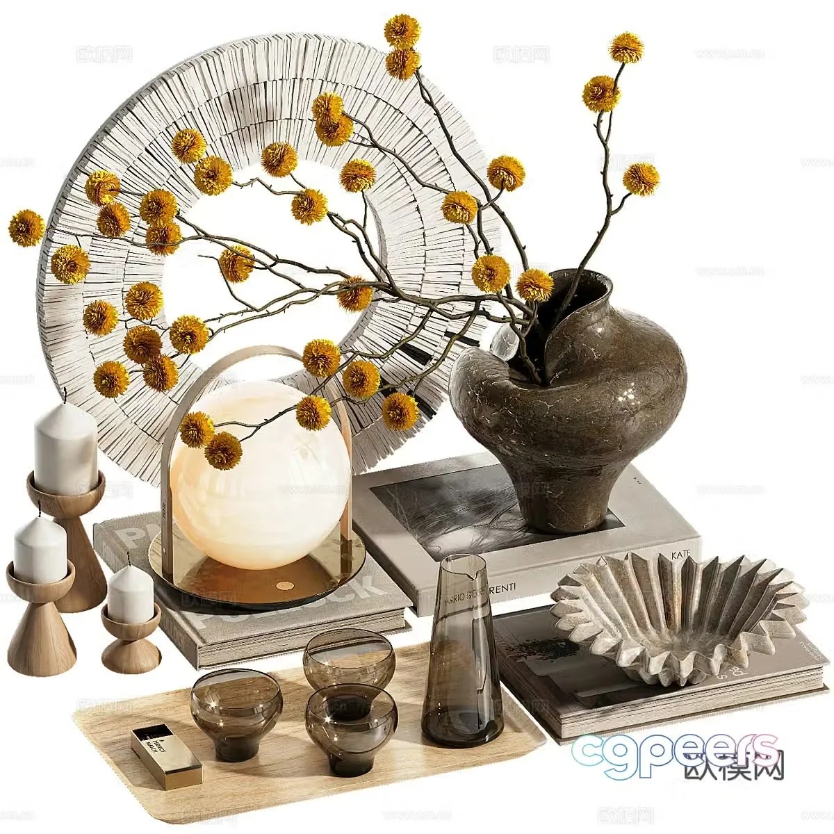 Tea set 3d model