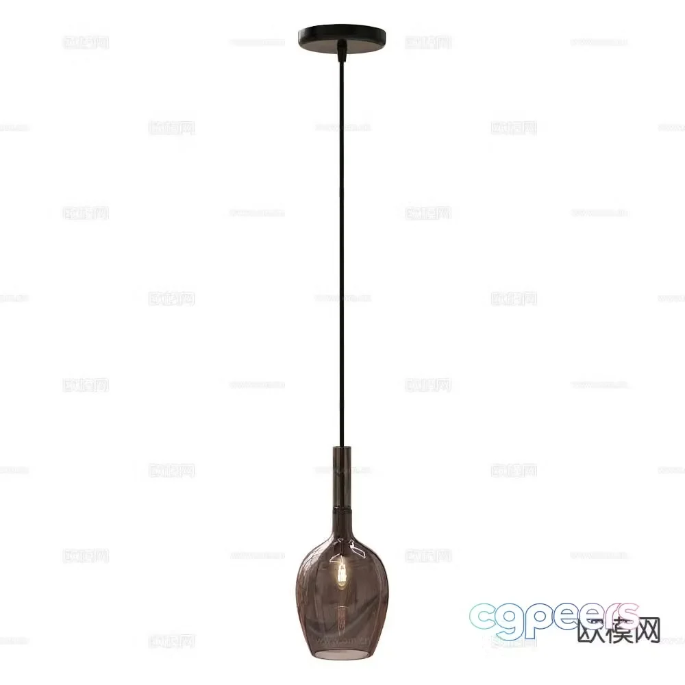 Italamp glass chandelier 3d model