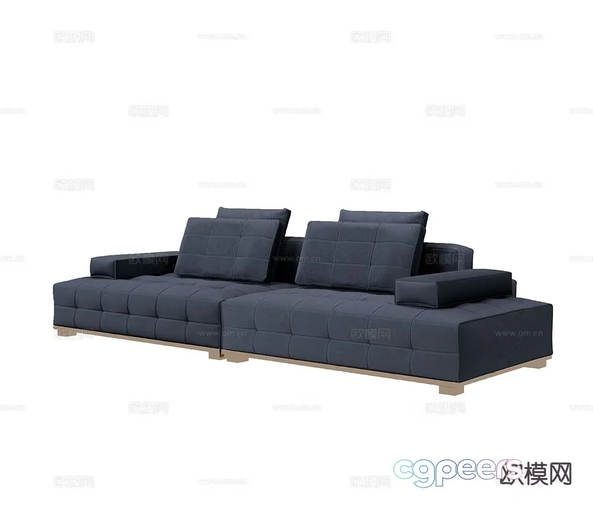 Nordic loveseat 3d model