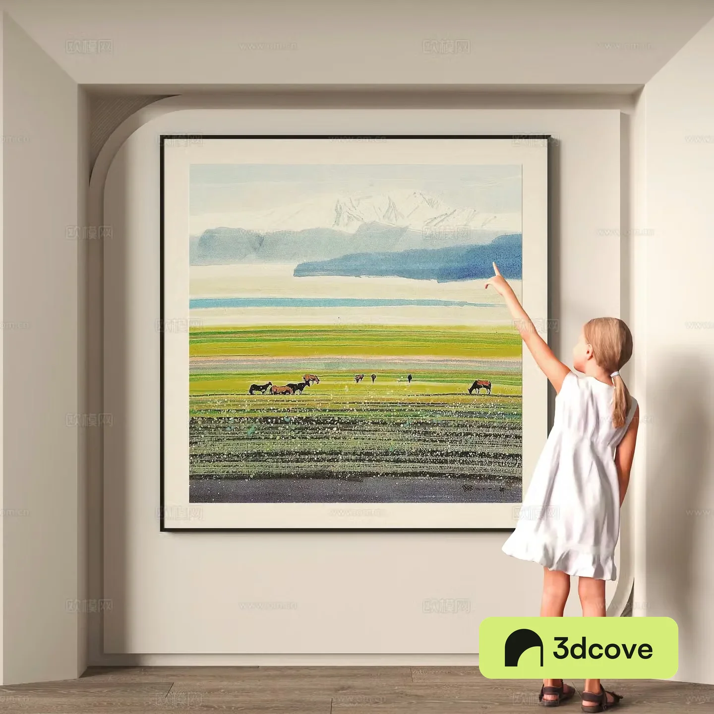 Modern decorative hanging painting