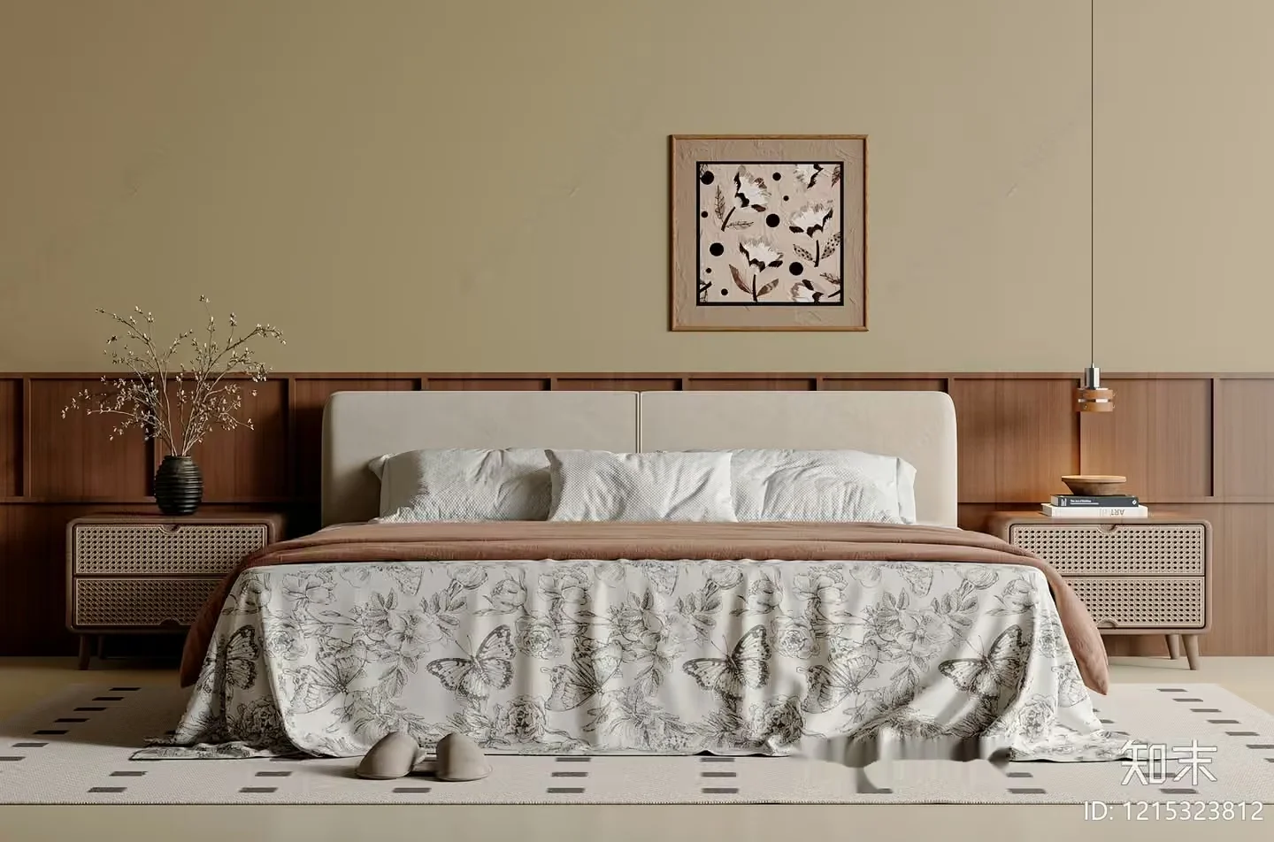 Cozy Bedroom 3D Model – 11103 – VRAY Render