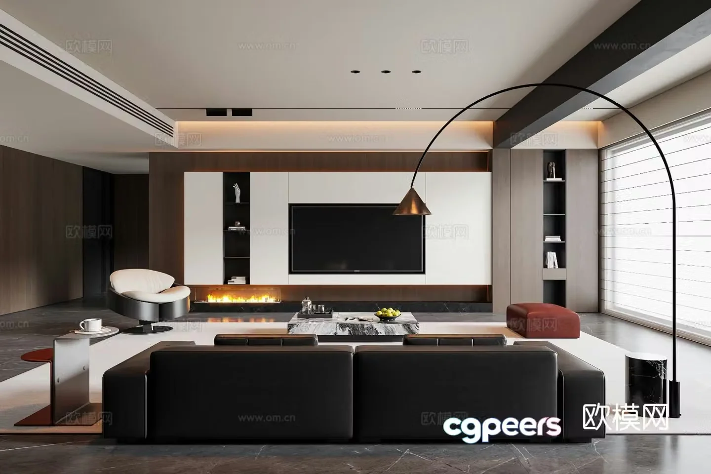Italian living room 3d model