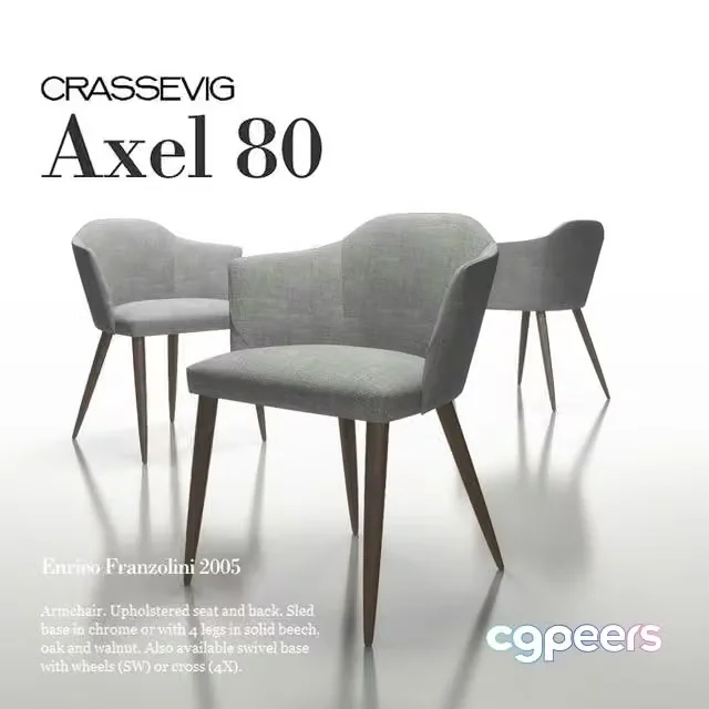 3ds Max Free – Crassevig Axel Chair model