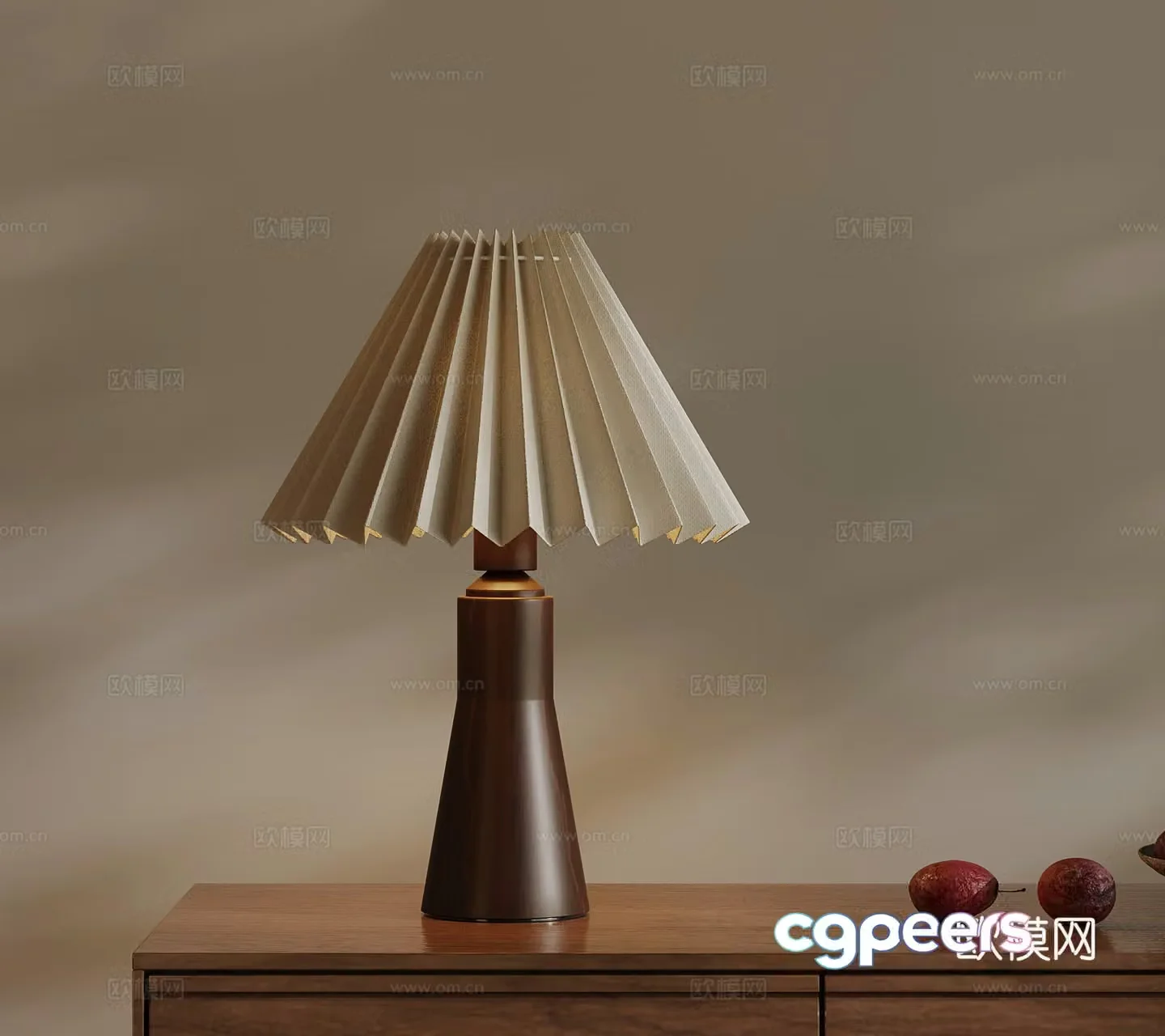 Table lamp French medieval style table lamp 3D model