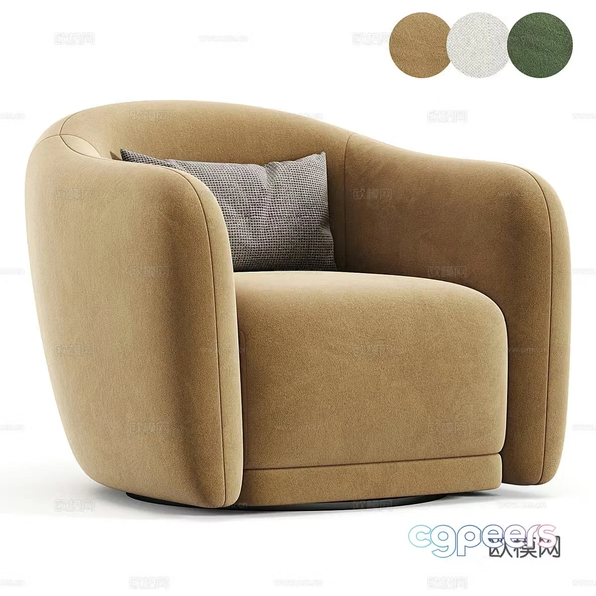 Modern casual sofa 3d model