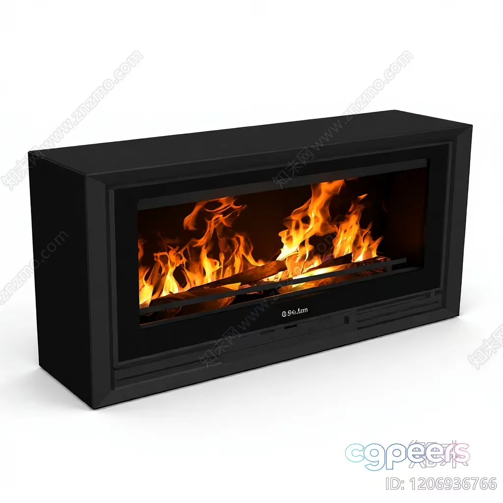 Modern Fireplace 3D Model – 600 – VRAY Render