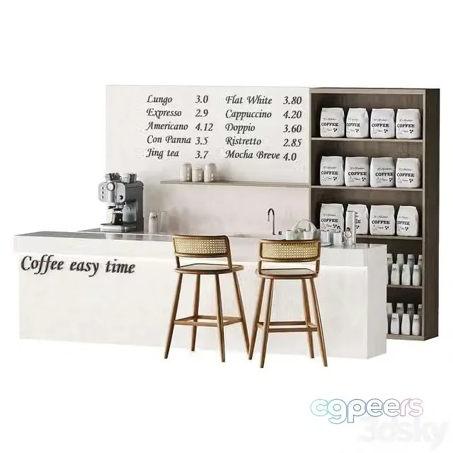 3ds Max Free – Cafe and restaurant coffee spot