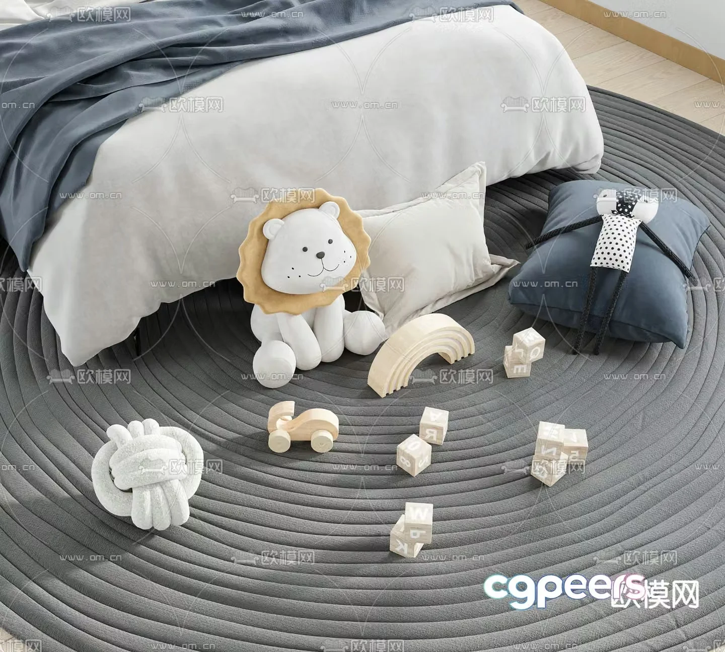 Plush toy doll doll 3d model