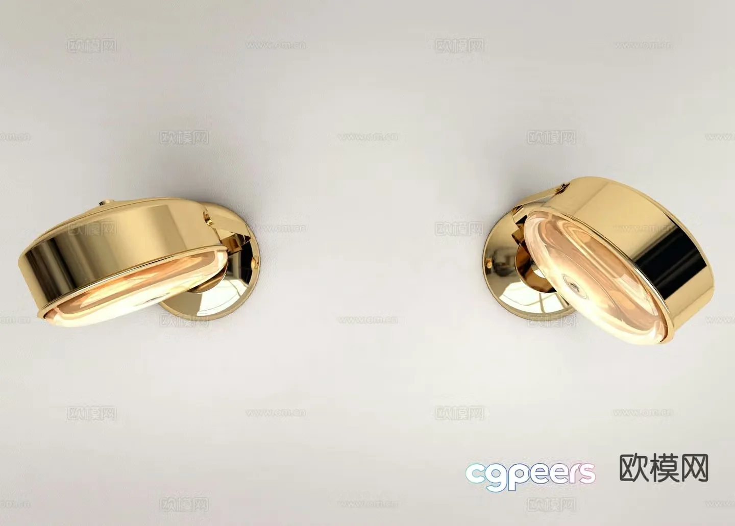 Light luxury bedside lamp wall lamp 3D model