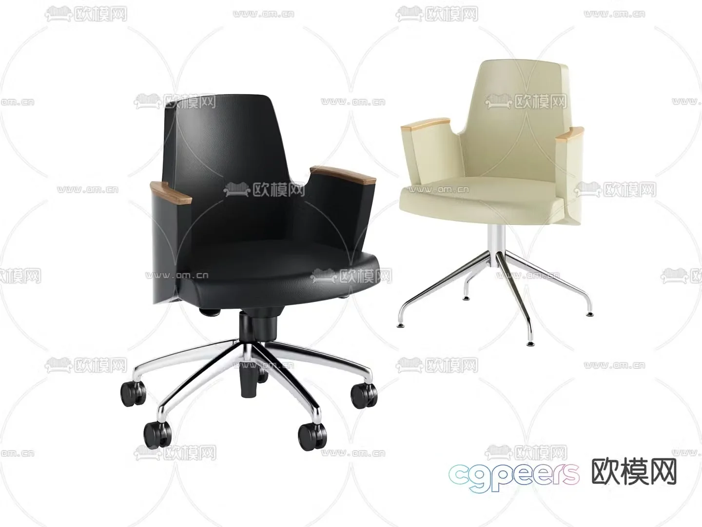 Office chair conference chair staff chair 3d model