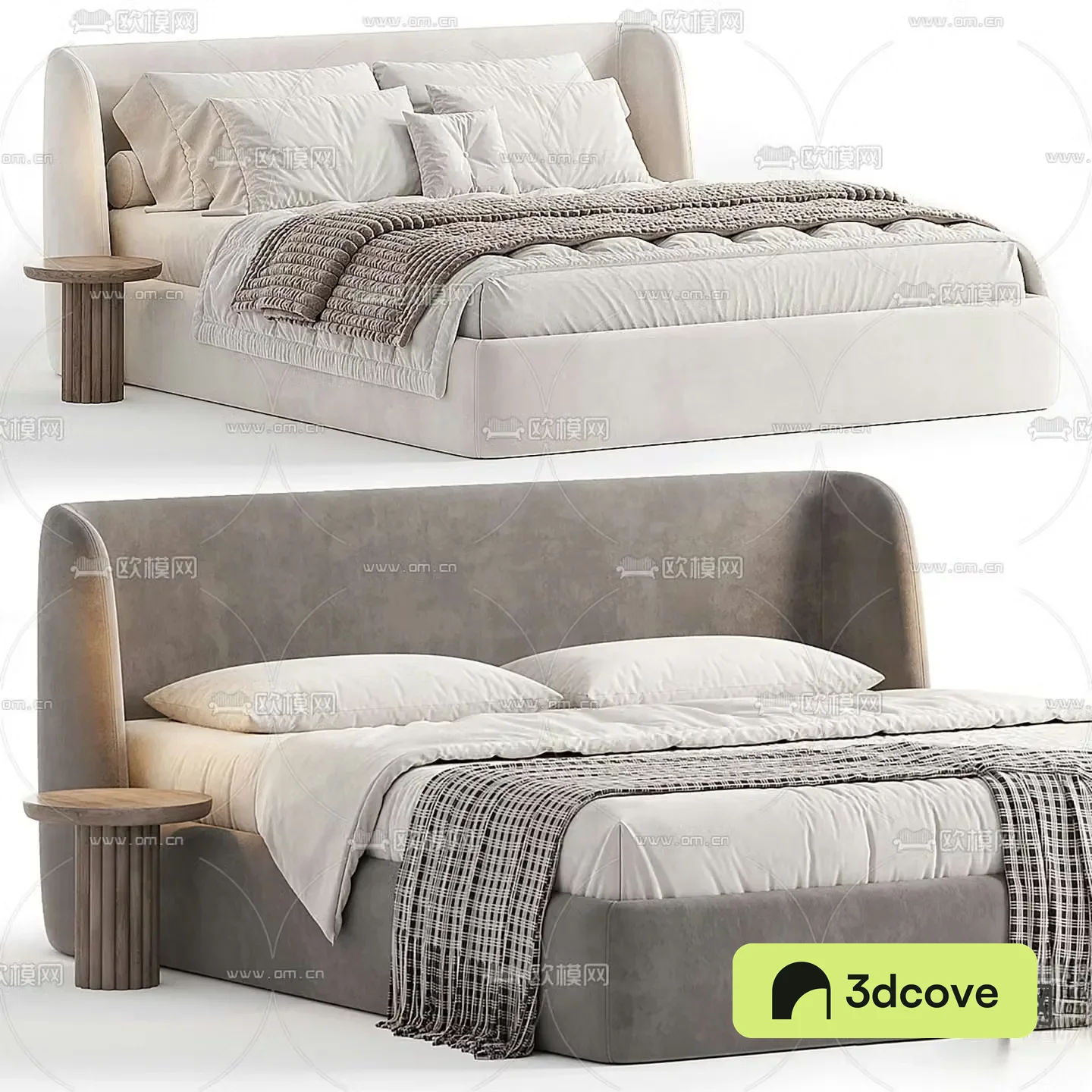 Modern double bed