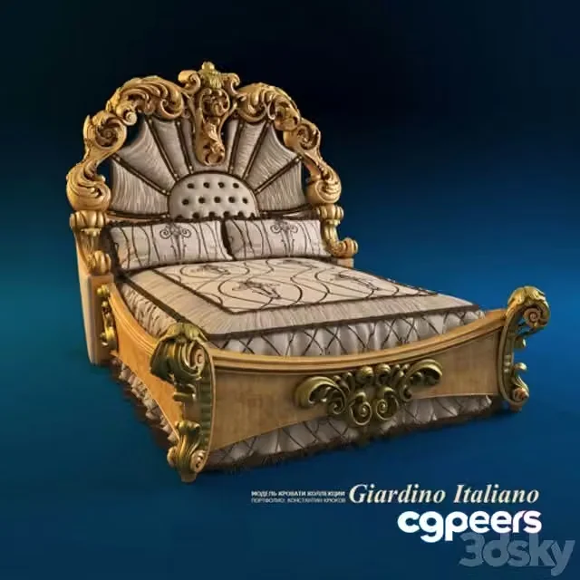 3ds Max Free – RIVA bed