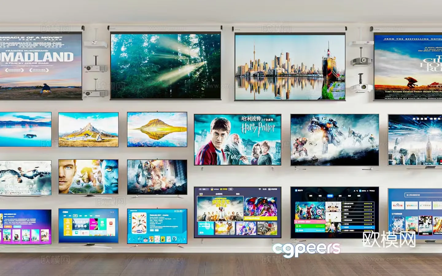 TV projector laser TV LCD TV 3D model