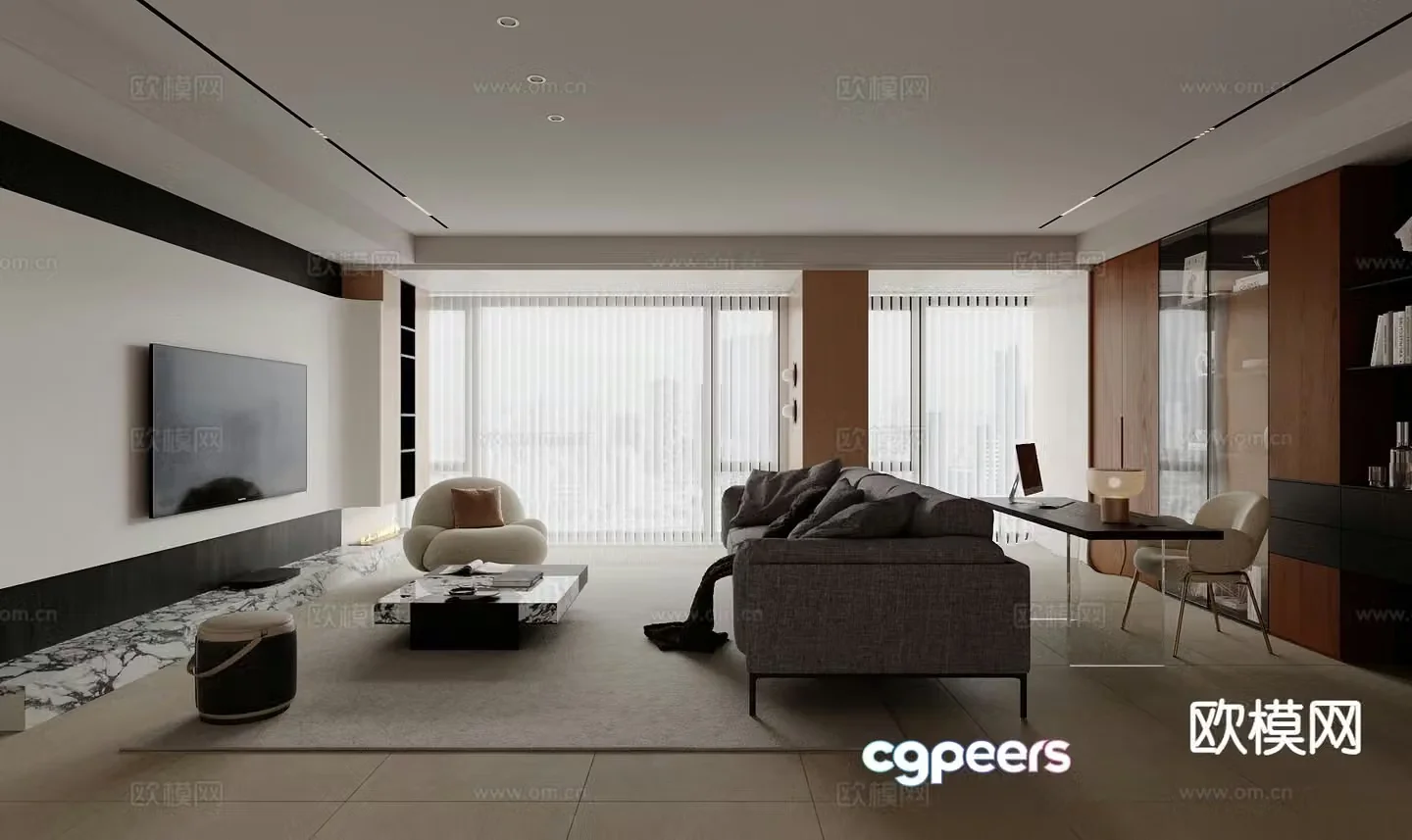 Italian living room 3d model