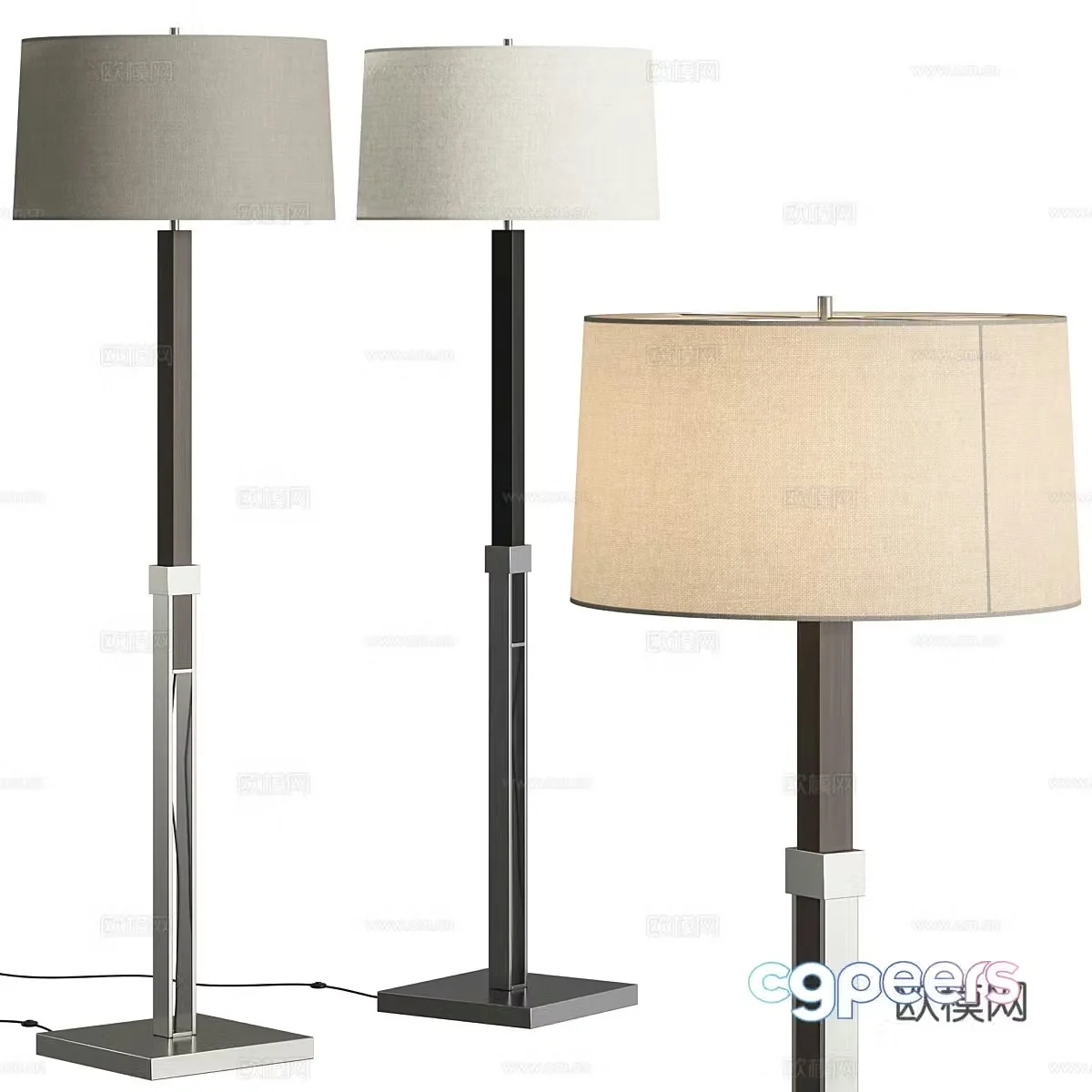 Modern floor lamp 3d model
