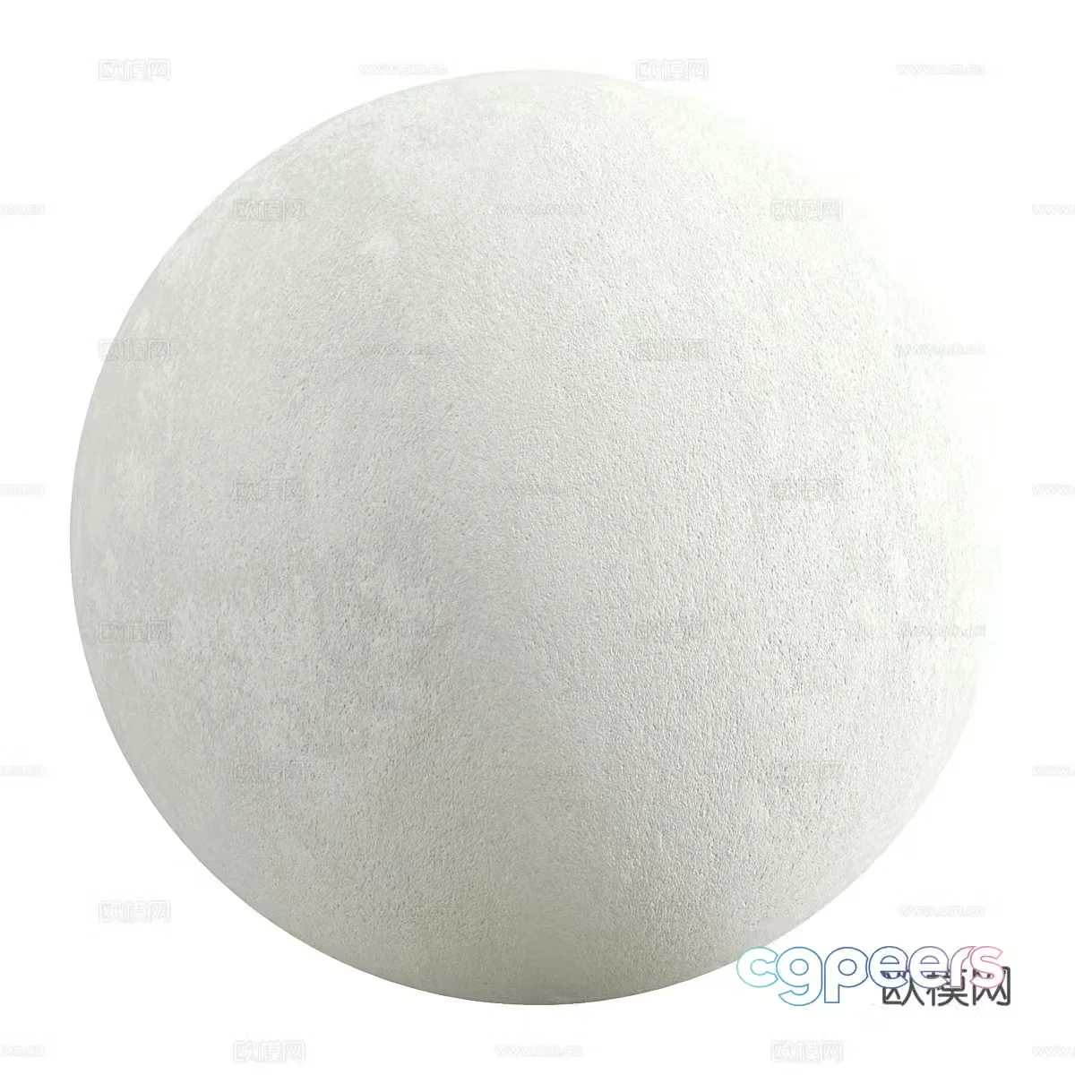 Modern Art Paint Micro Cement Wall 3D Model