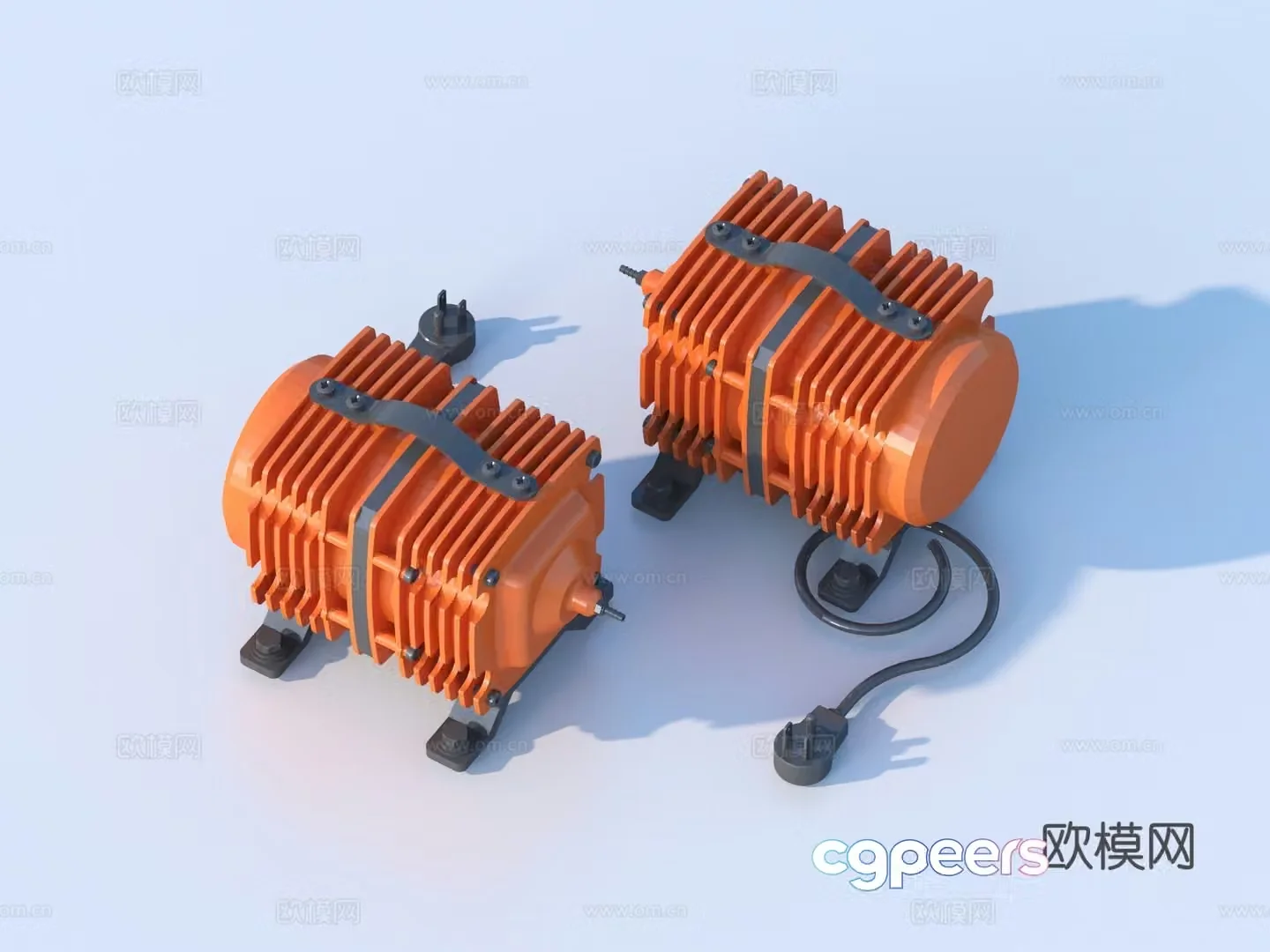 Motor Motor Engine Engine Power System Industrial Equipment 3D Model