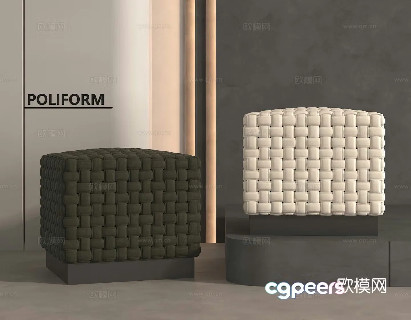 Stool Sofa Stool Shoe Change Stool Creative Sofa Stool 3D Model
