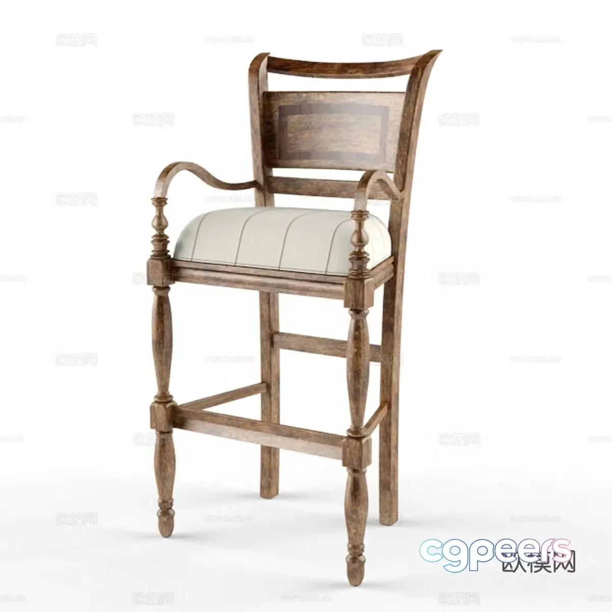 Bar stool 3d model