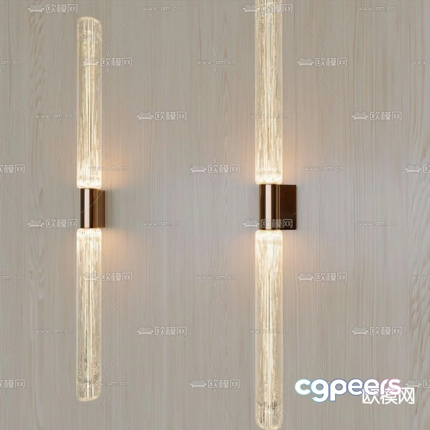 Simple wall lamp 3d model