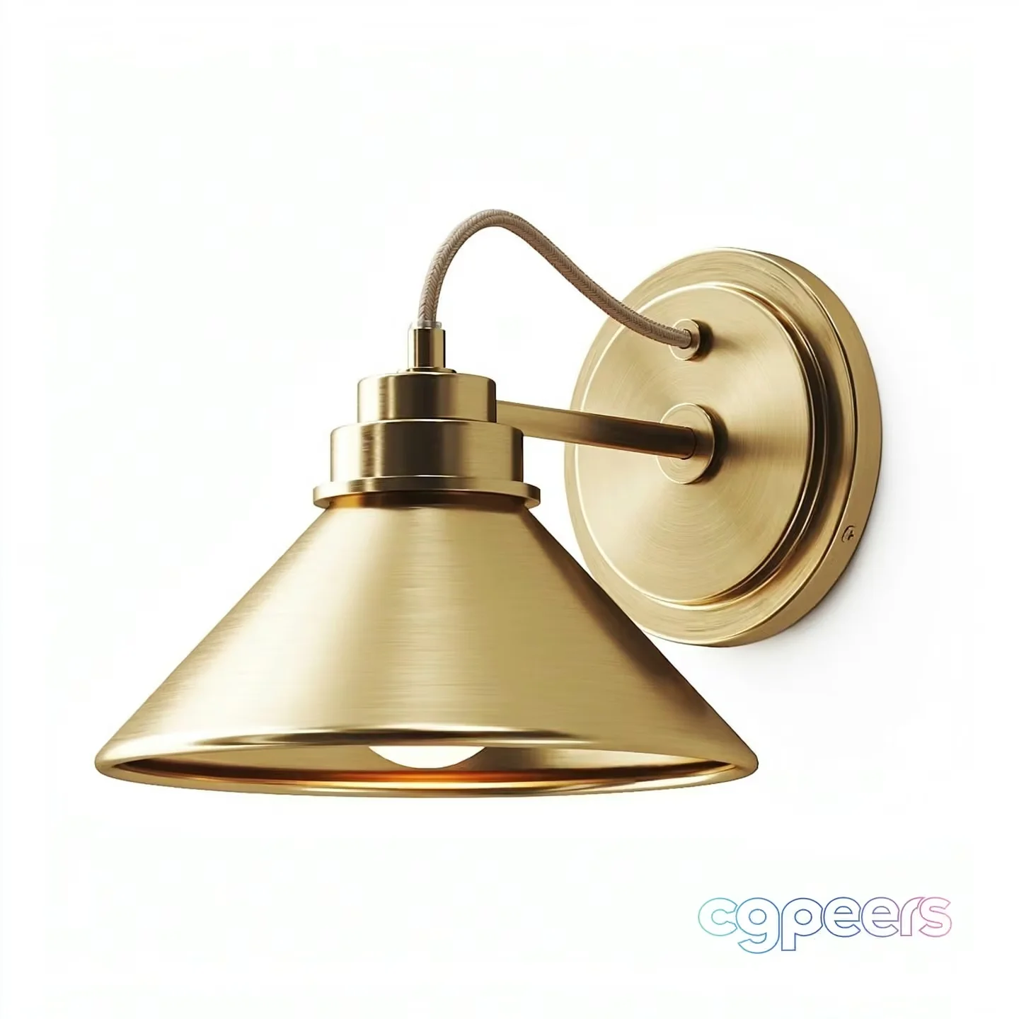 Gold Light Fixture 3D Model – 21314 – VRAY Render
