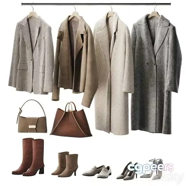 3ds Max Free – Clothes for the wardrobe