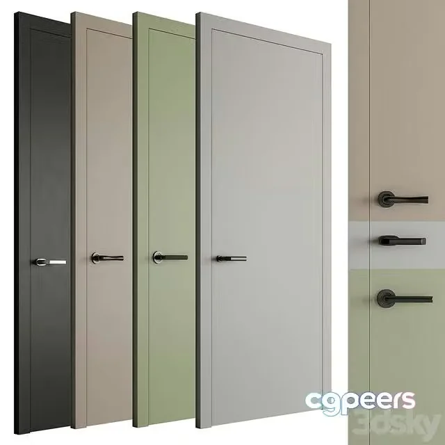 3ds Max Free – Modern Doors Set 98