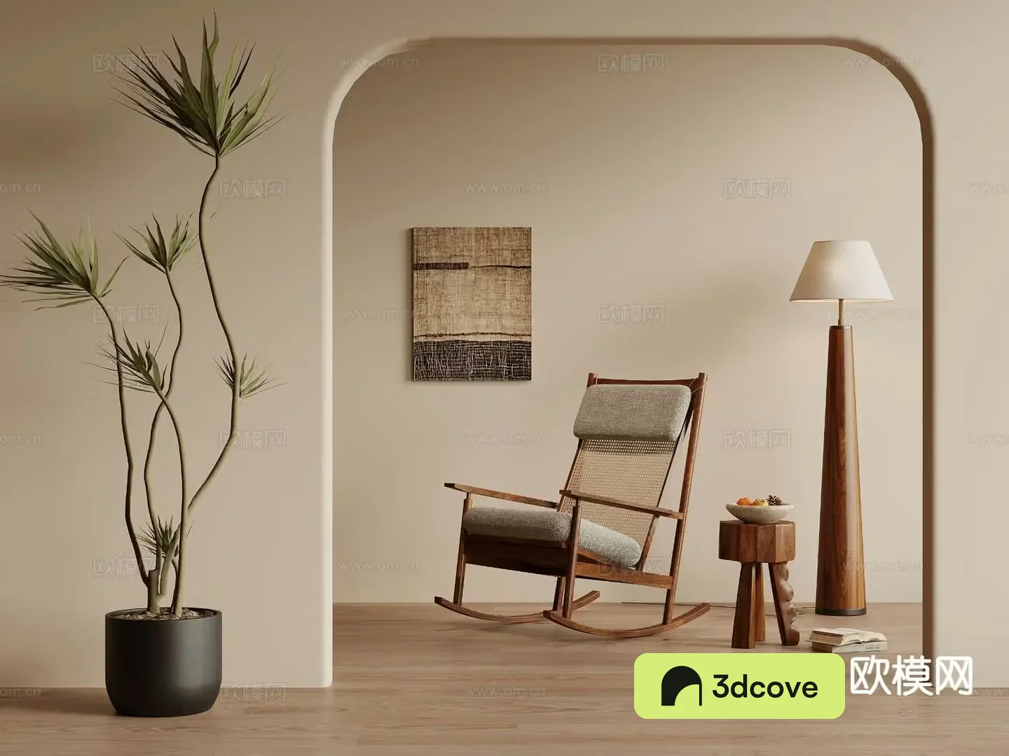 Medieval style rocking chair wooden chair outdoor chair