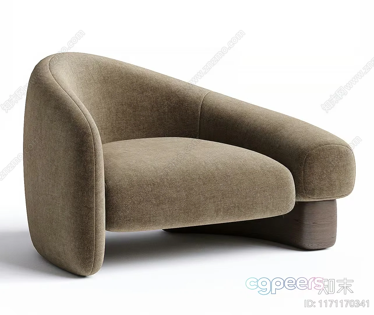 Contemporary Upholstered Sofa 3D Model – 4171 – CORONA Render