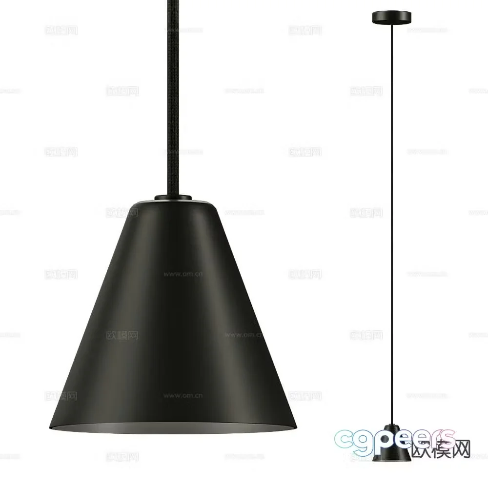 Robin modern chandelier 3d model