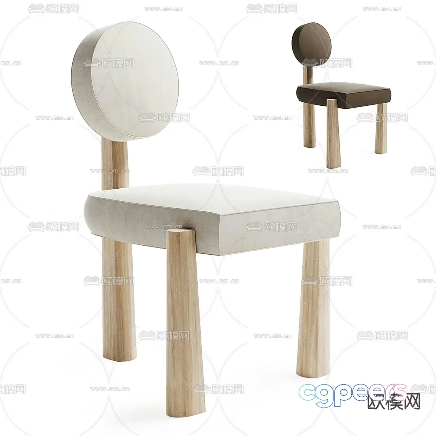 Maxime Boutillier chair dining chair 3d model