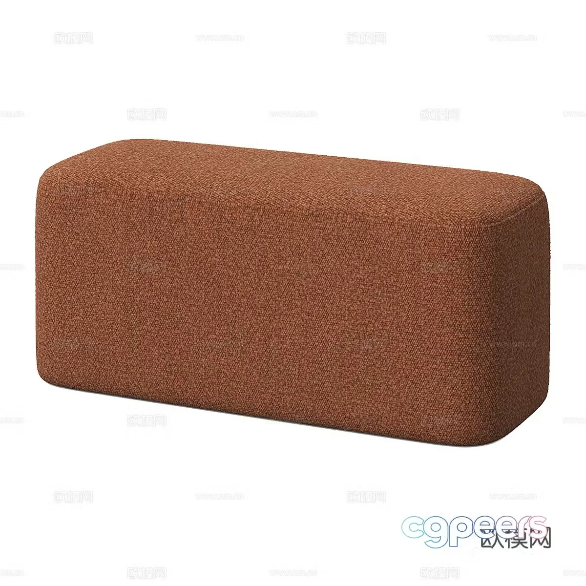 Stool sofa stool shoe changing stool footrest 3D model