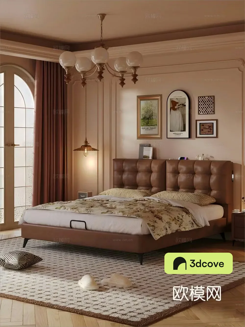 Middle Italian double bed