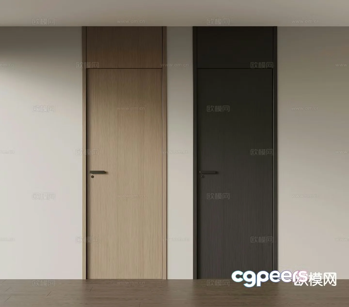Italian door Single-open door Indoor door Open ceiling door 3D model