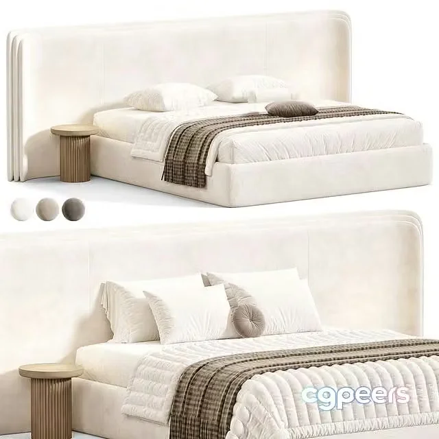 3ds Max Free – Calabria bed by Frato