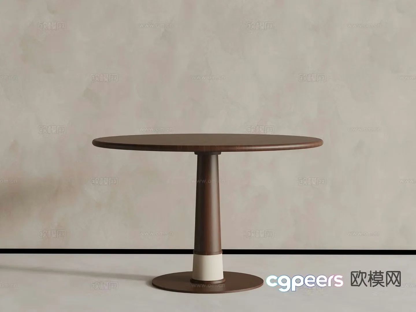 Medieval dining table 3d model
