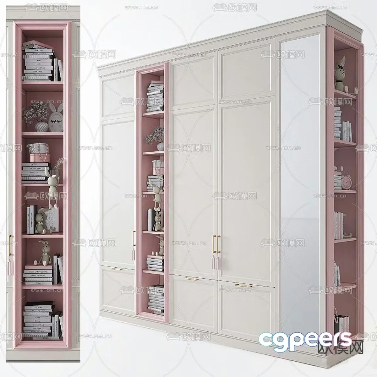 Children’s bookcase 3d model