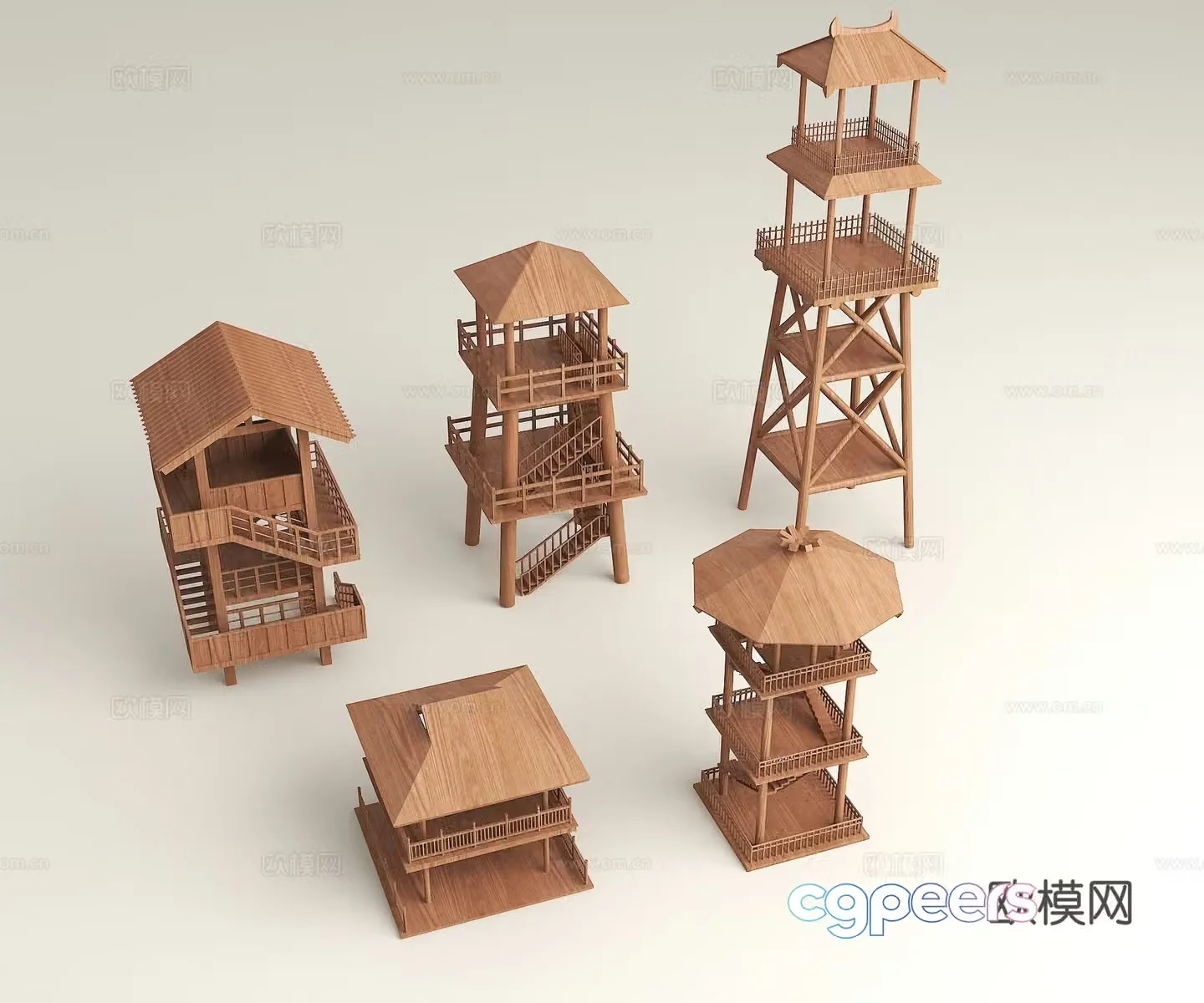 Modern bird watching tower Landscape bird watching tower Bird watching pavilion Landscape pavilion Lighthouse 3d model