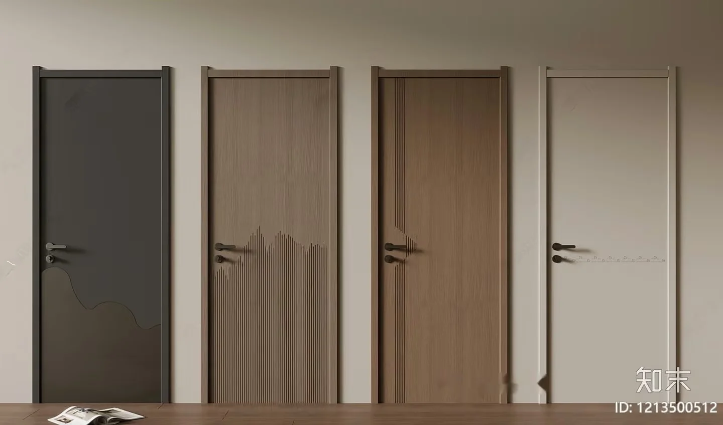Modern Interior Doors 3D Model – 21144 – VRAY Render