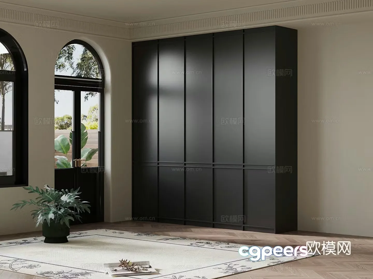 French wardrobe 3d model