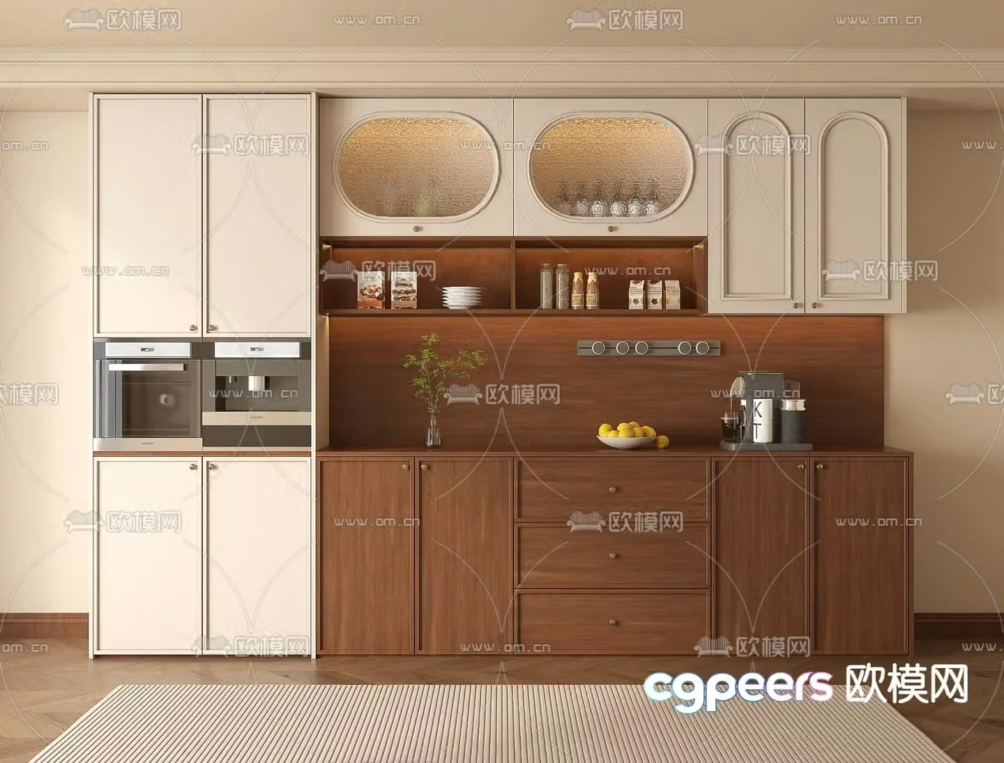 Middle-aged sideboard 3D model