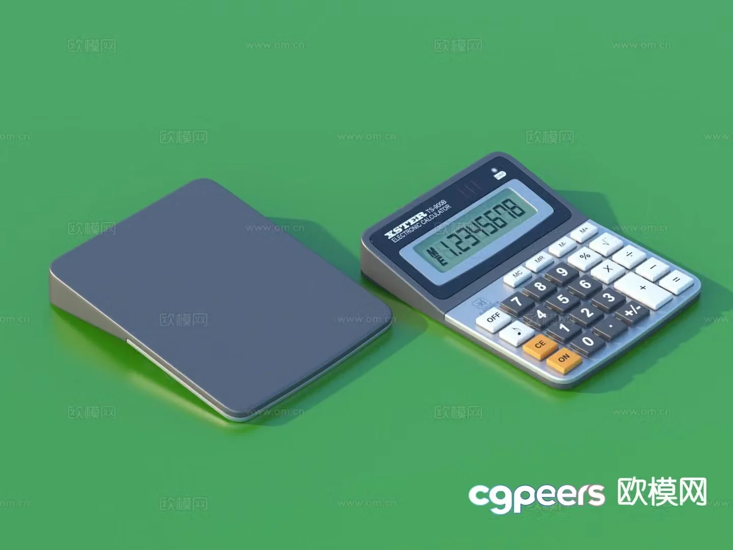 calculator stationery computer 3d model