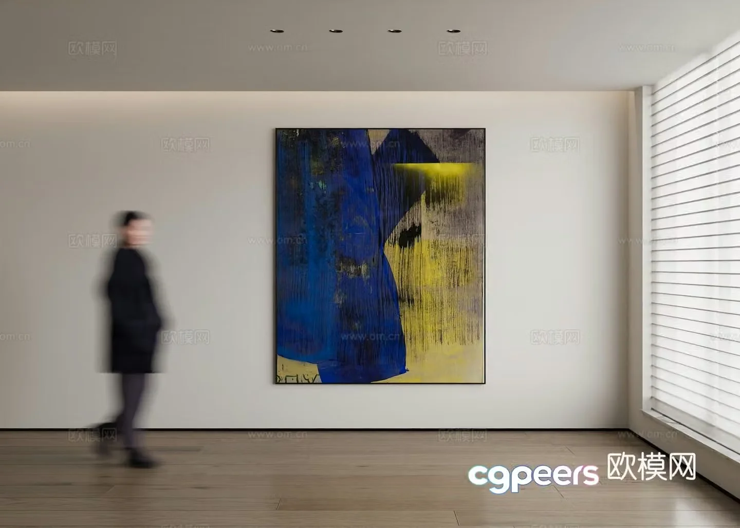 Modern decorative painting 3d model