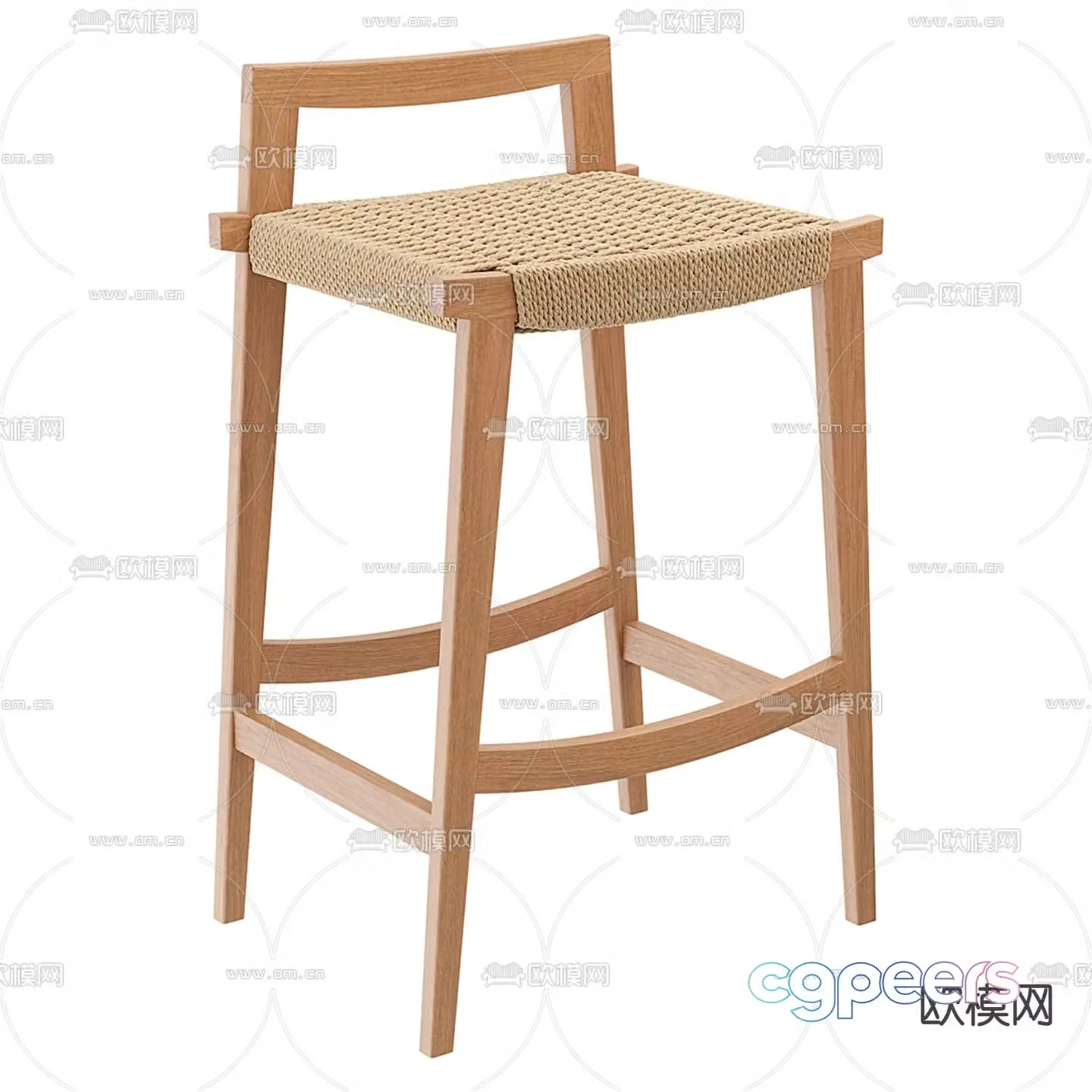 La Redoute Interieurs bar stool bar stool high stool 3d model